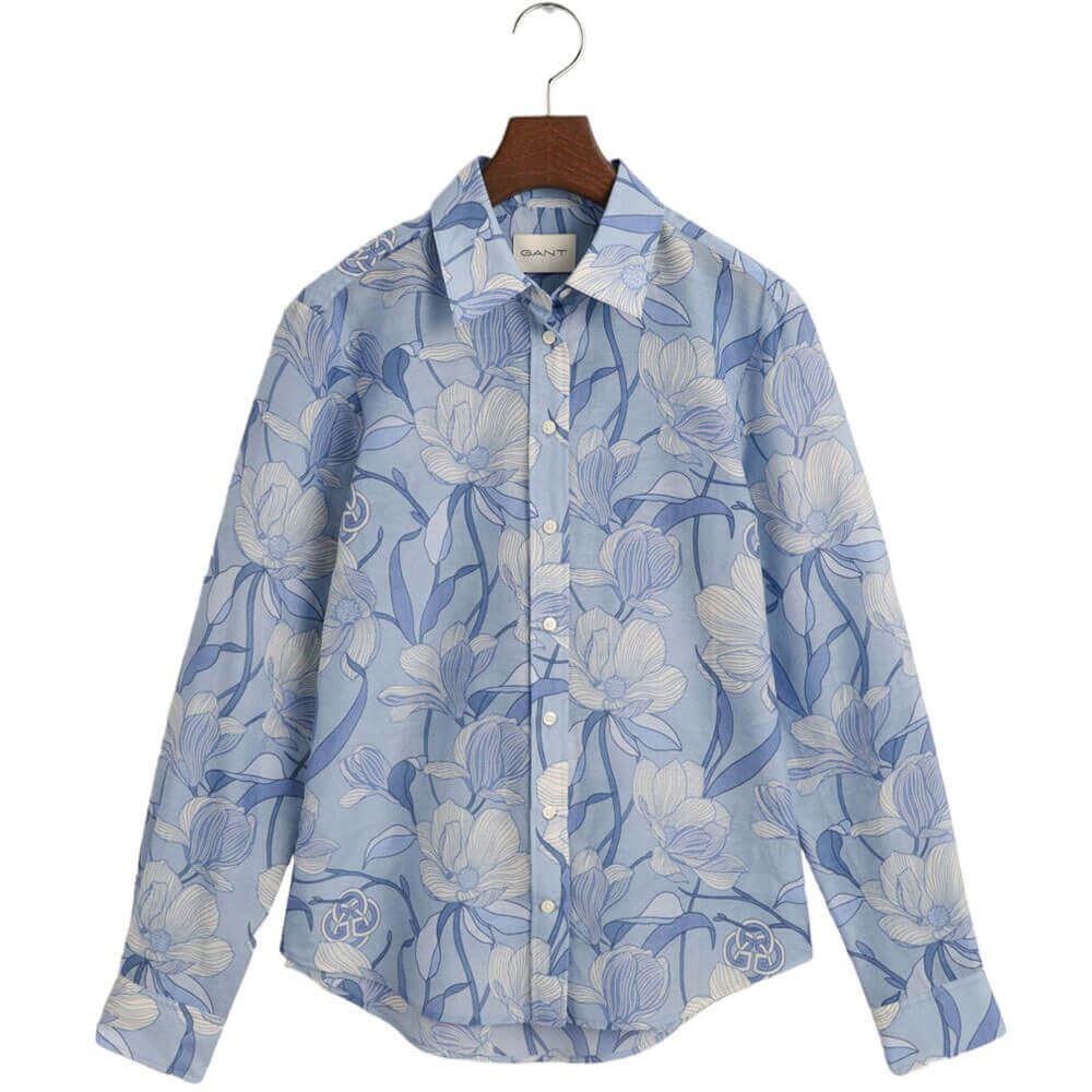 Gant Magnolia Print Cotton Silk Shirt